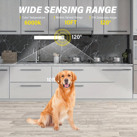 4\u002F2pcs Motion Sensor Under Cabinet Lights, 3 Color Temperatures Wireless USB Rechargeable Night Light, Indoor Closet Lights, Stick-On Anywhere Magnetic Under-Counter Light Fixtures For Kitchen Cabinet Wardrobe Cupboard Stairs, Available In 2pcs.