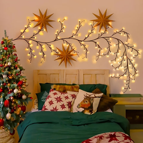 Wall Light Flexible Rattan Rattan Lamp, 96pcs LED Lamp Beads, 8 Modes Branch Lights, USB Power Supply Interior Decoration Atmosphere Light, Suitable for Bedroom, Living Room, Party, Festival, Christmas, Birthday Gifts Very Suitable As Christmas Gifts