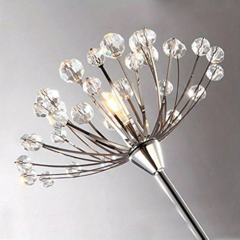Creative Crystal Standing Lamp with 317 Foot Switch for Living Room Bedroom Office 35x3W LED Bulb (Included) Home Decoration Tools